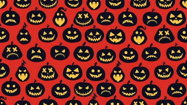 Tök Háttér Halloween Zökkenőmentes Minta Holiday Illustratio — Stock Fotó