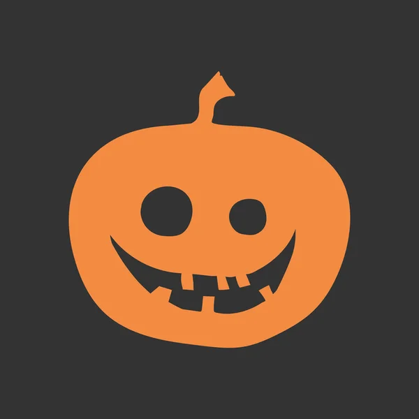 Halloween Abóbora Isolado Estilo Plano Ilustração Férias — Fotografia de Stock
