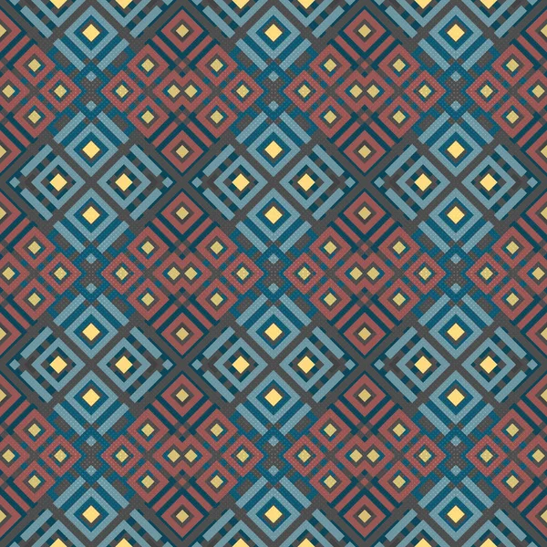 地中海风格瓷砖图案少数民族民俗装饰品色彩斑斓的无缝几何图案 — 图库照片