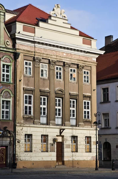 Poznaň Polsko 6Th Únor 2019 Staré Náměstí Historickými Budovami Oblíbené — Stock fotografie