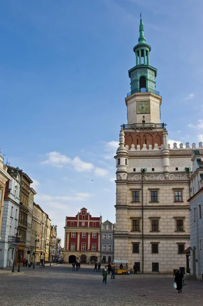 Poznan Polonia Febbraio 2019 Piazza Della Città Vecchia Con Edifici — Foto Stock