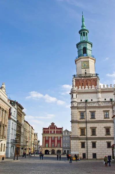 Poznań Polska 2019 Lutego Plac Stare Miasto Zabytków Popularne Miejsce — Zdjęcie stockowe