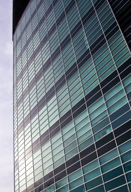 Modern bir ofis binası Poznan Polonya dış.