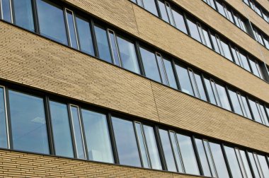 Poznan Polonya bina modern bir ofis Windows