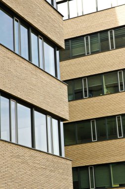 Poznan Polonya bina modern bir ofis Windows