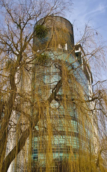 Высокое Офисное Здание Современного Дизайна Познани Польша — стоковое фото