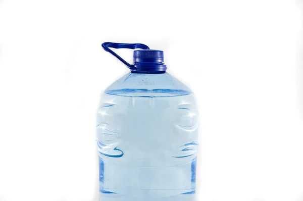 Una Bottiglia Acqua Plastica Cinque Litri Isolata — Foto Stock