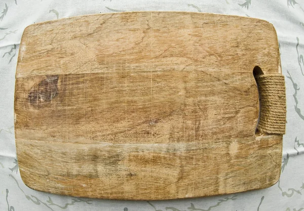 木製カッティング ボード fishe 目ビューの背景. — ストック写真