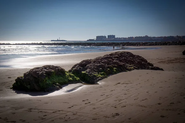 Strand Στο Cadiz Mittags — Φωτογραφία Αρχείου