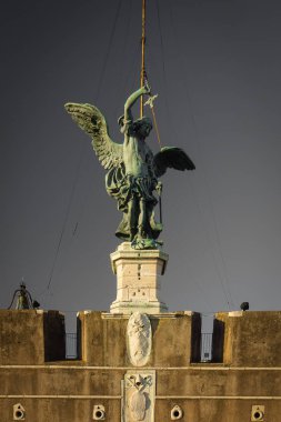 Italien Rom Heykeli Engelsburg Engel mit Schwert