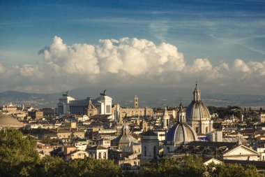 İtalyanca Rom şehir görünümü antik kenti Panorama