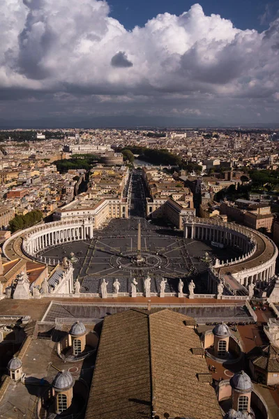 Italien Aussicht Rom Petersplatz Piazza San Pietro View — Stock Photo, Image