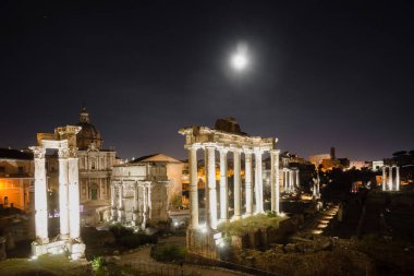 Italien Rom Nacht Gece Görüşü Formu Romanum 'da
