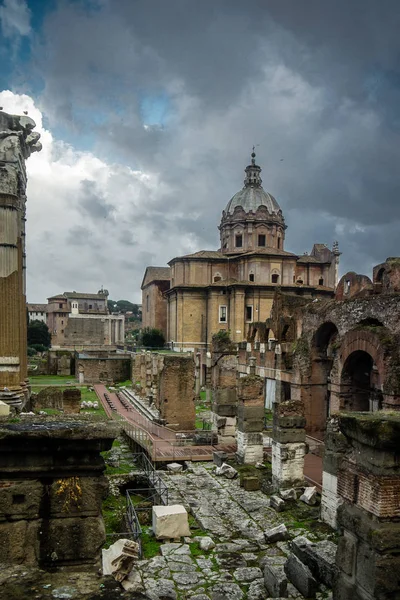 Italien Rom Tagsueber Forum Romanum Oude Stad — Stockfoto