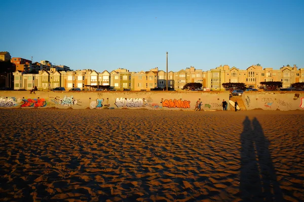 San Francisco Kalifornii Usa Plaża Golden Gate Park Zachód Słońca — Zdjęcie stockowe