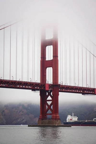 San Francisco Kaliforniya Abd Golden Gate Köprüsü Bulutlar — Stok fotoğraf