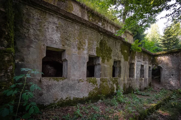 Alsace Mountain Vogesen Världskriget Ett Memorial Ruiner Frankrike — Stockfoto