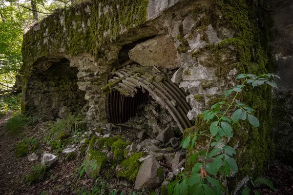 Alsacia Montaña Vogesen Una Guerra Mundial Ruinas Conmemorativas Francia —  Fotos de Stock