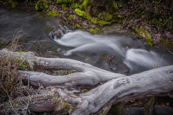 Alemania Cascada Corriente Agua Con Hielo Heladas —  Fotos de Stock