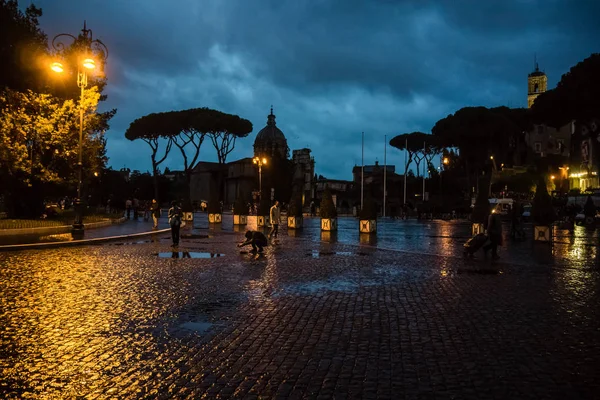 Italia Piazza Venezia Skyline Storia Città Roma Impero — Foto Stock