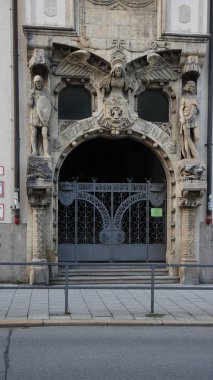 Ulusal Tiyatro giriş maksimum josef yer munich Bavyera eski kapı kapı