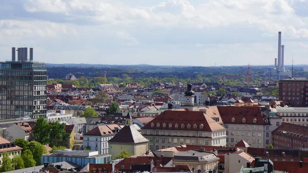 Munich Marienplatz Bavaria Vista del nuevo ayuntamiento — Foto de Stock