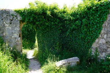 duvar gri kale kapalı taş