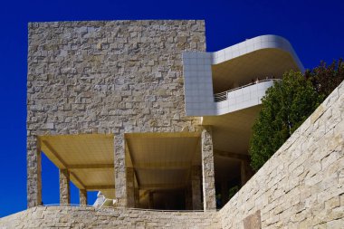 Yolculuk boyunca ABD West Coast getty center binalar ünlü landsight La