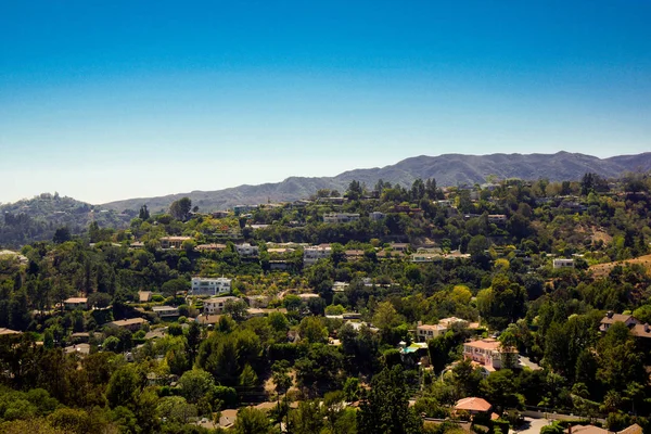 Δείτε πάνω από το Χόλιγουντ κατοικημένη περιοχή — Φωτογραφία Αρχείου
