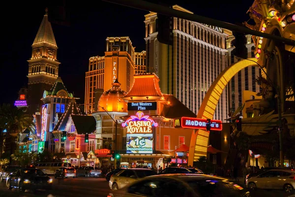 Flashing lights in las vegas — Stock Photo, Image