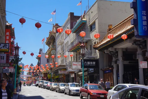 China Town Street in San Francisco — Stockfoto
