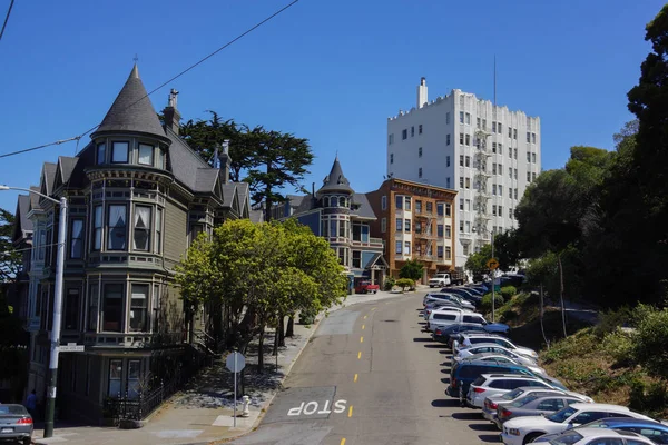 Ashbury and heights famous hippie place — Stock Photo, Image