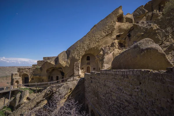 Cave houses of georgian cave houses — Stock Photo, Image