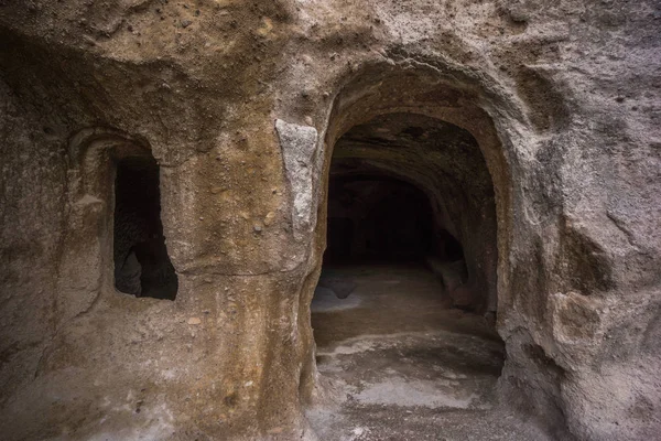 Caverna cidade vardsia velho georgiano abandonado cidade — Fotografia de Stock