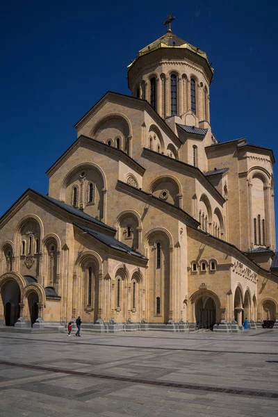 Tiflis hito Catedral de Tsminda Sameba — Foto de Stock
