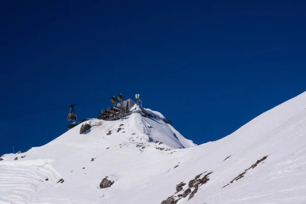 Alpy Bawarskie góra góry zimą Nebelhorn — Zdjęcie stockowe
