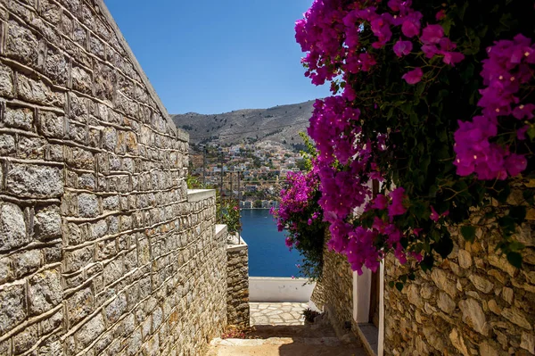 Eiland Symi Griekenland Groep Van Eilanden — Stockfoto