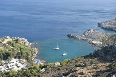 Rodos Adası, Yunan Dodecanese. 