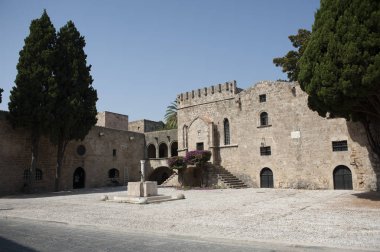 Rodos eski şehir merkezi. Yunanistan.