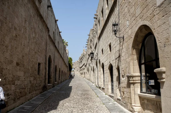 Rodos eski şehir merkezi. Yunanistan.