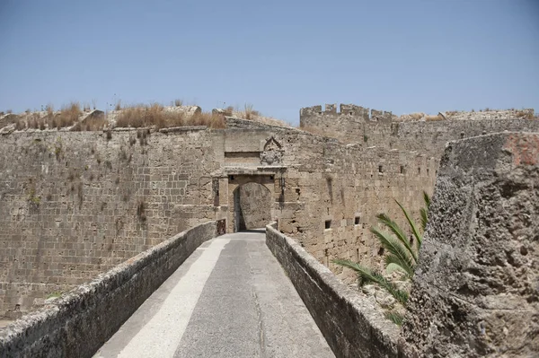 Rodos eski şehir merkezi. Yunanistan.