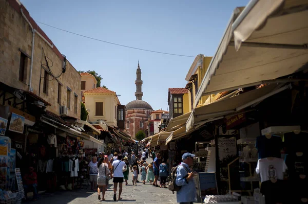 Rodos eski şehir merkezi. Yunanistan.