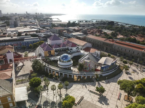 Fortaleza, Ceara devlet, Brezilya: Yaklaşık Ağustos 2018: Fink do Mar, Kültür Merkezi ve turistik Fortaleza, Ceara, Brezilya Hava görünümünü