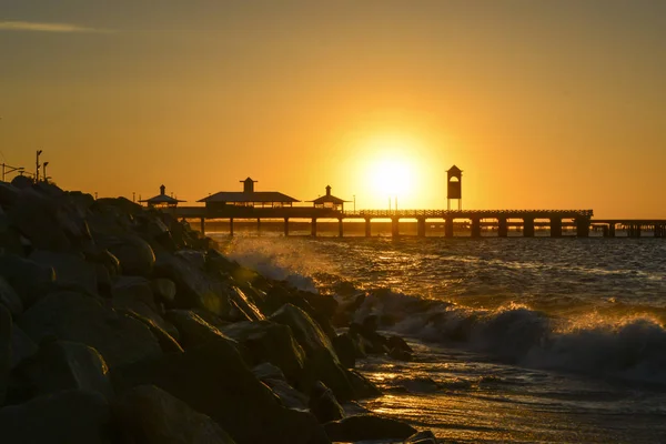 Puesta Sol Increíble Fortaleza Ceara Brasil — Foto de Stock