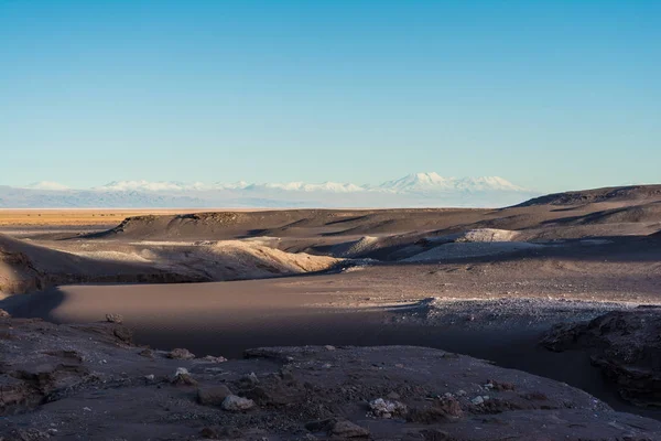 Valle de La Luna (Moon Valley) Atacama Çölü, Şili'deki manzara