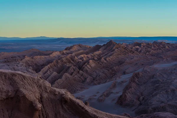 Valle de La Luna (Moon Valley) kanyonlar panoramik manzaralı