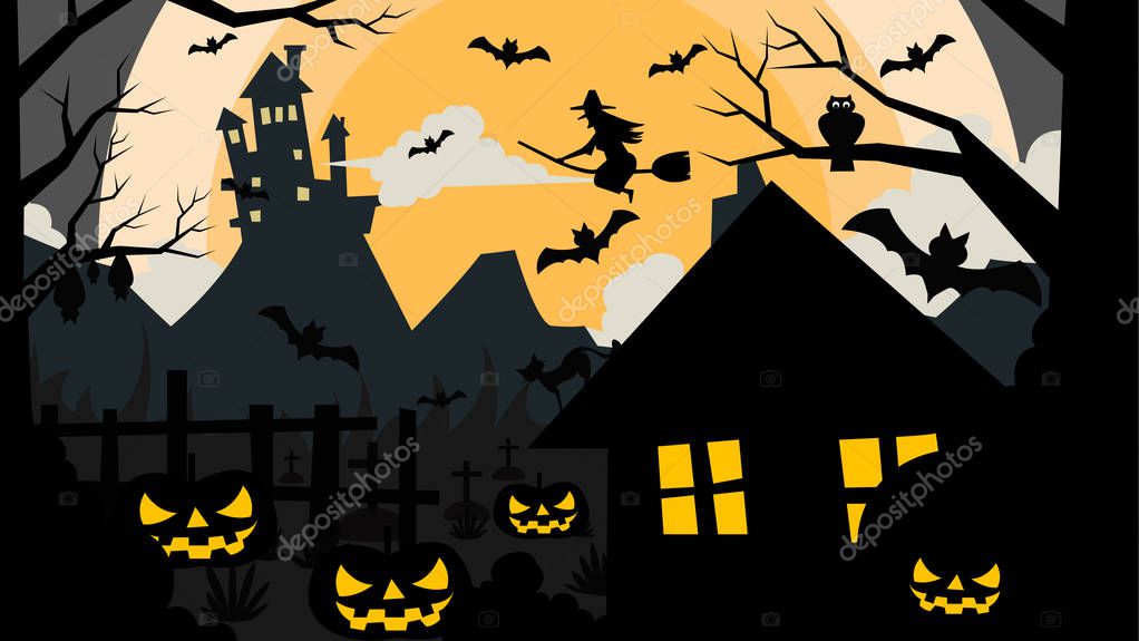 Halloween pumpkin logo pictures vector