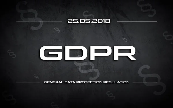 Gdpr Sign Conception Personal Data Protection — Stock Photo, Image