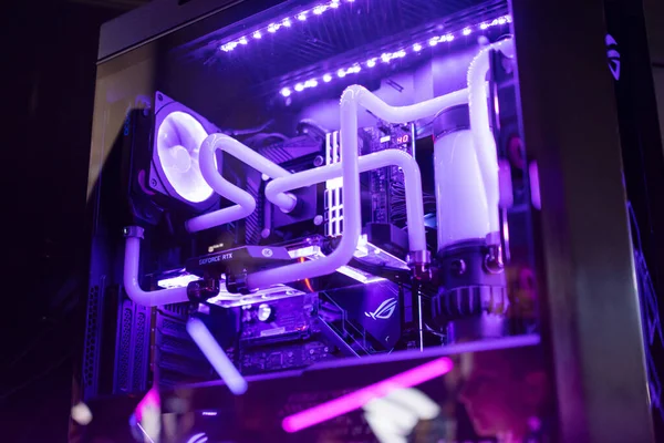 Nieuwe generatie gaming computer op Pga2019 — Stockfoto