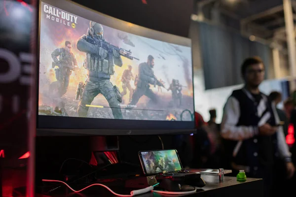 "Call of Duty: mobiles "Spiel am Rog-Stand auf pga2019 — Stockfoto